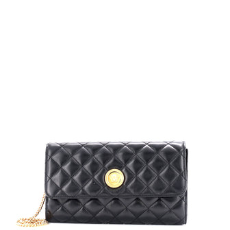 Versace Icon Wallet on Chain Quilted Leather