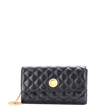 Versace Icon Wallet on Chain Quilted Leather