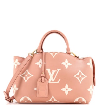 Louis Vuitton Petit Palais Handbag Bicolor Monogram Empreinte Giant