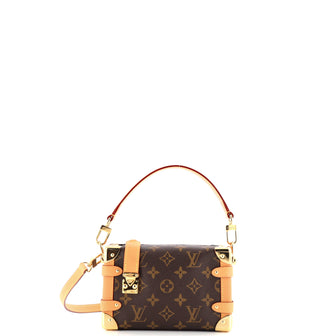 Louis Vuitton Side Trunk Handbag Monogram Canvas PM