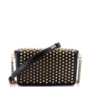 Christian Louboutin Zoompouch Crossbody Bag Spiked Leather