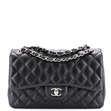 Chanel Classic Double Flap Bag Quilted Lambskin Jumbo