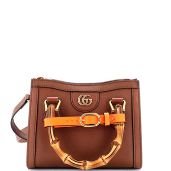 Gucci Diana NM Bamboo Handle Tote Leather Mini