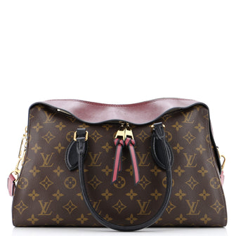 Louis Vuitton Tuileries Handbag Monogram Canvas with Leather