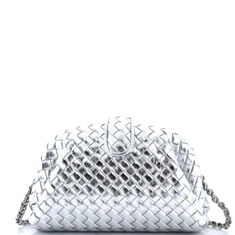 Bottega Veneta Lauren 1980 Clutch with Chain Intrecciato Nappa Teen