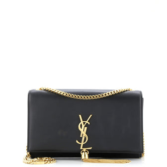 Saint Laurent Classic Monogram Tassel Crossbody Bag Leather Medium