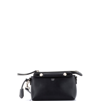 Fendi By The Way Satchel Leather with Zucca Embossed Detail Mini