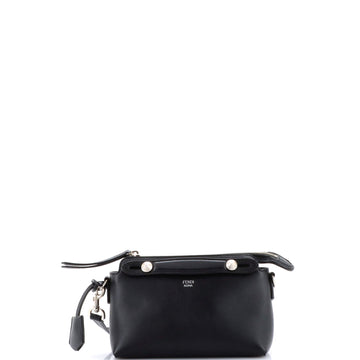Fendi By The Way Satchel Leather with Zucca Embossed Detail Mini