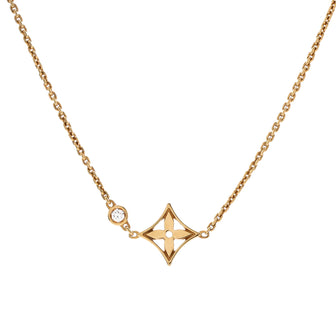Louis Vuitton Idylle Blossom Pendant Necklace 18K Yellow Gold with Diamond