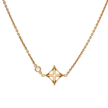 Louis Vuitton Idylle Blossom Pendant Necklace 18K Yellow Gold with Diamond