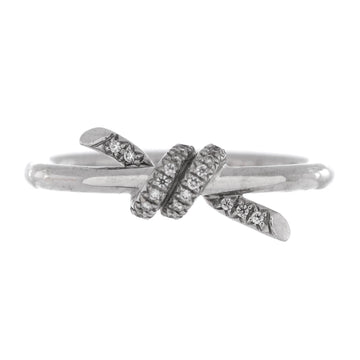 Tiffany & Co. Knot Ring 18K White Gold with Diamonds