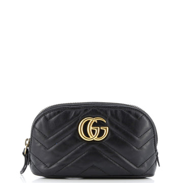 Gucci GG Marmont Cosmetic Case Matelasse Leather Medium