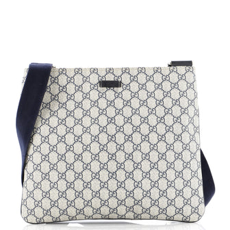 Gucci Zip Top Messenger Bag GG Coated Canvas Large