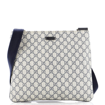 Gucci Zip Top Messenger Bag GG Coated Canvas Large