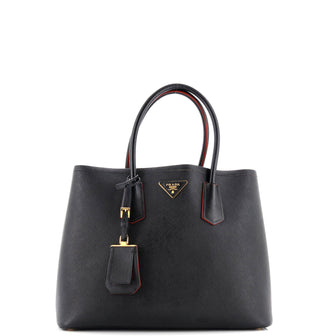 Prada Cuir Double Tote Saffiano Leather Large