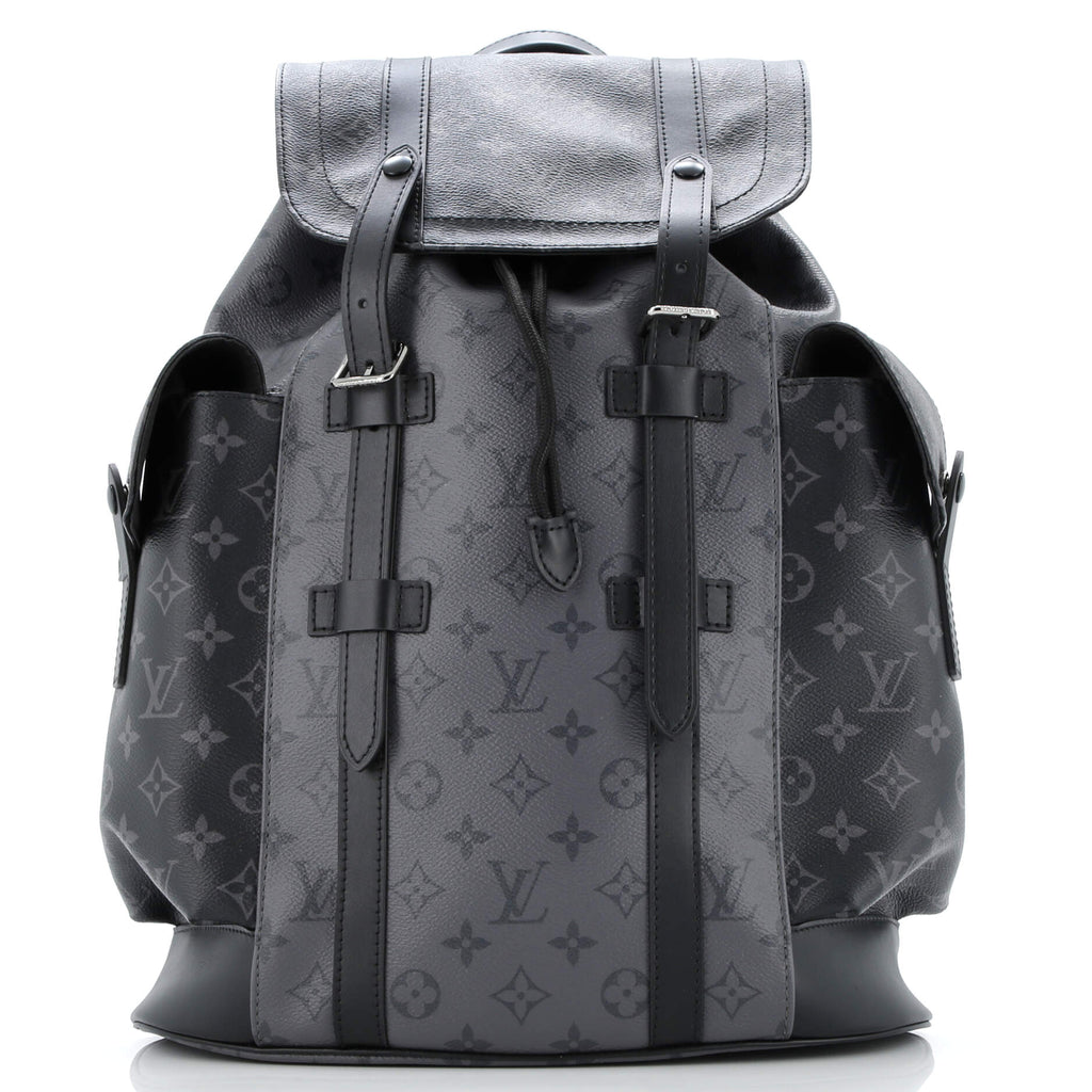 Louis Vuitton Christopher Backpack Reverse Monogram Eclipse Canvas MM Black 3348671
