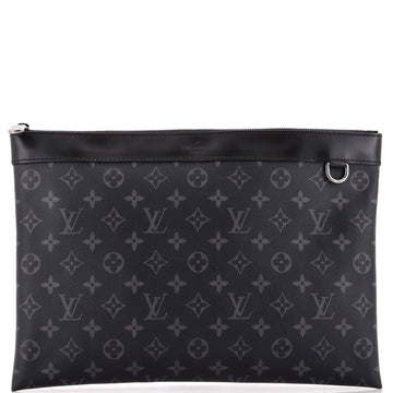 Louis Vuitton Discovery Pochette Monogram Eclipse Canvas GM