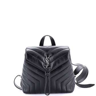 Saint Laurent LouLou Backpack Matelasse Chevron Leather Small