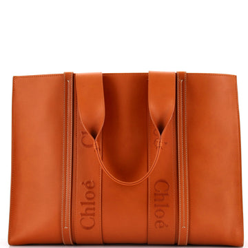 Chloe Woody Tote Leather Large