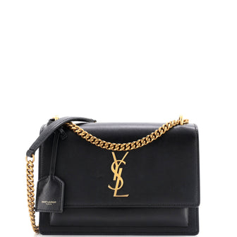 Saint Laurent Sunset Crossbody Bag Leather Medium