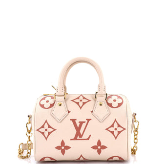 Louis Vuitton Speedy Bandouliere Bag Bicolor Monogram Empreinte Giant 20