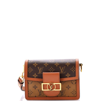 Louis Vuitton Dauphine Shoulder Bag Reverse Monogram Canvas Mini