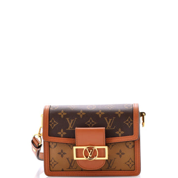 Louis Vuitton Dauphine Shoulder Bag Reverse Monogram Canvas Mini
