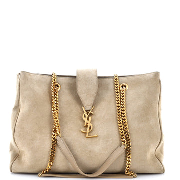 Saint Laurent Classic Monogram Shopper Suede Large