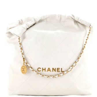 Chanel 22 Chain Hobo Quilted Calfskin Large