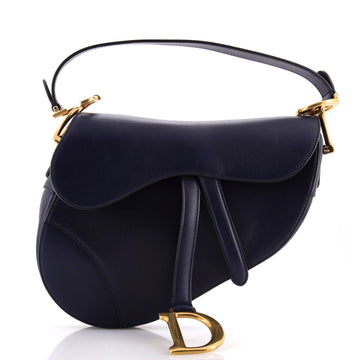 Christian Dior Saddle Handbag Leather Medium