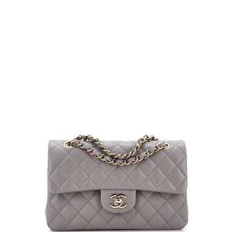 Chanel Classic Double Flap Bag Quilted Caviar Small