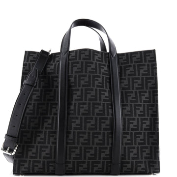 Fendi Shopper Tote Zucca Canvas Large