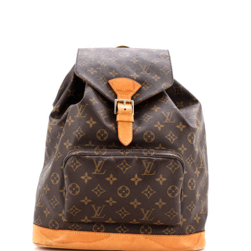Louis Vuitton Vintage Montsouris Backpack Monogram Canvas GM