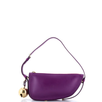Burberry Shield Sling Shoulder Bag Leather Mini