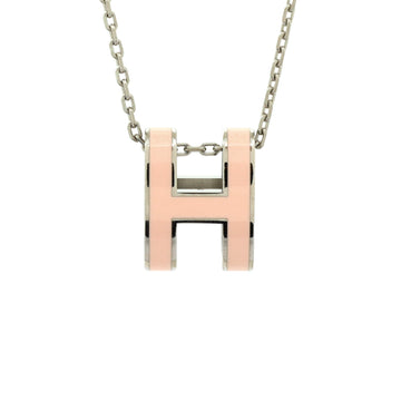 Hermes Pop H Pendant Chain Necklace Metal and Enamel