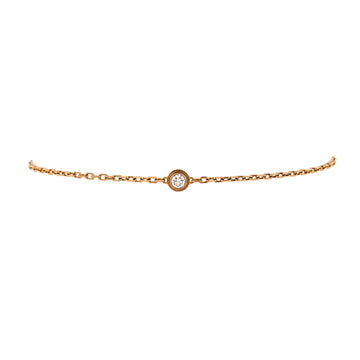 Cartier D'Amour Bracelet 18K Rose Gold and Diamond Small