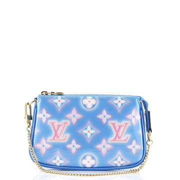 Louis Vuitton Pochette Accessoires Valentine Neon Monogram Vernis Mini