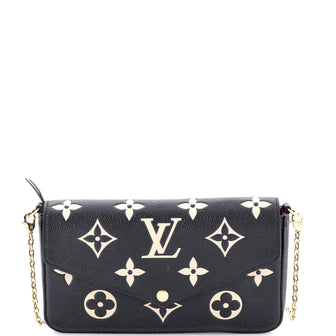Louis Vuitton Felicie Pochette Bicolor Monogram Empreinte Giant