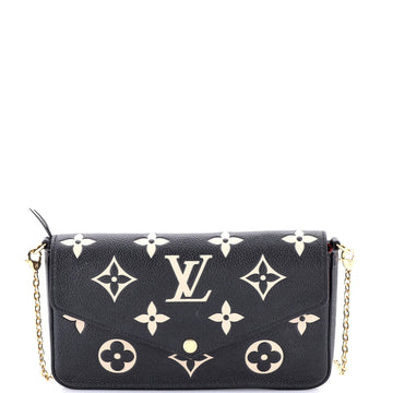 Louis Vuitton Felicie Pochette Bicolor Monogram Empreinte Giant