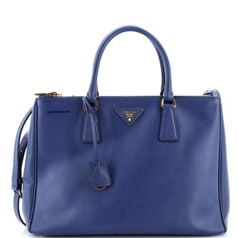 Prada Double Zip Lux Tote Saffiano Leather Large