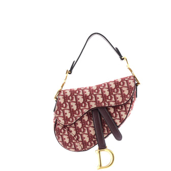 Christian Dior Saddle Handbag Oblique Canvas Mini