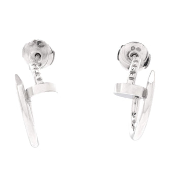 Cartier Juste un Clou Hoop Earrings 18K White Gold Small
