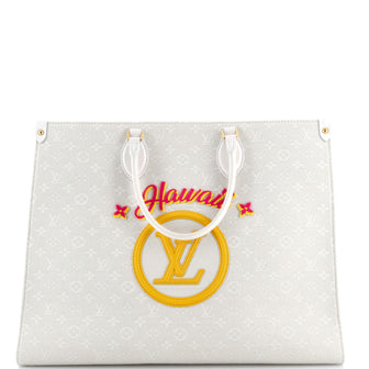 Louis Vuitton OnTheGo Tote Limited Edition Cities Monogram Jacquard and Tuffetage Canvas GM
