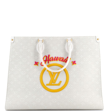 Louis Vuitton OnTheGo Tote Limited Edition Cities Monogram Jacquard and Tuffetage Canvas GM