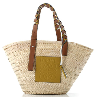 Loewe Braided Handle Basket Tote Raffia Medium