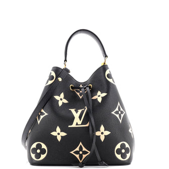 Louis Vuitton NeoNoe Handbag Bicolor Monogram Empreinte Giant MM
