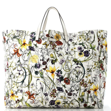 Gucci Open Tote Flora Canvas Large
