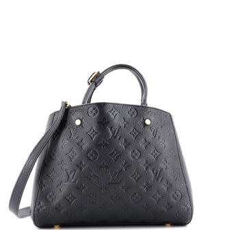 Louis Vuitton Montaigne Handbag Monogram Empreinte Leather MM