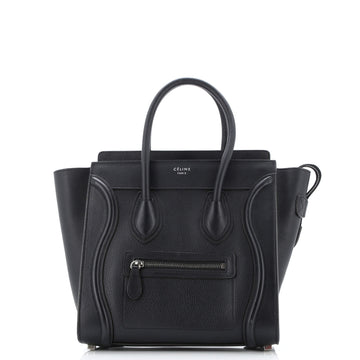 Celine Luggage Bag Grainy Leather Micro