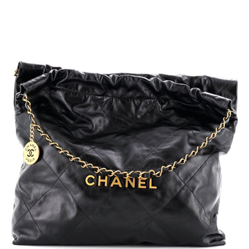 Chanel 22 Chain Hobo Quilted Calfskin Medium